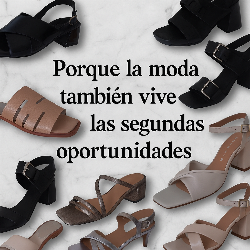 Frase para nostros: "Porque la moda tambien vive segundas oportunidades